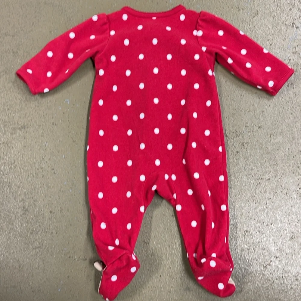 Carter’s Child of Mine Reindeer Christmas Sleeper Infant 0-3 Months
